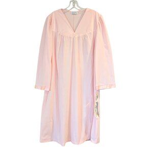 VINTAGE Deadstock Vanity Fair Nightgown L Hushabye Double-Brushed Softness Pink